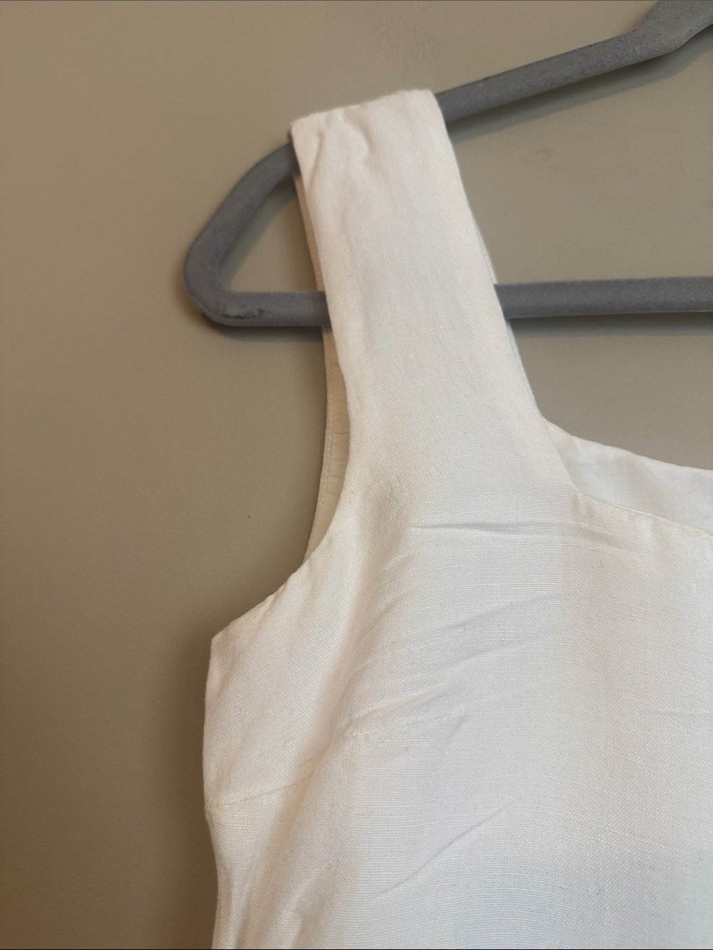 French Connection Birdie Square Neck Minidress, White, size 4 - Picture 7 of 12